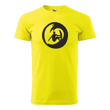 Chlapecké tričko ON-DESIGN Tričko pánské/dětské se SURFAŘEM Velikost: 158 cm/12 let, Barva: citronová