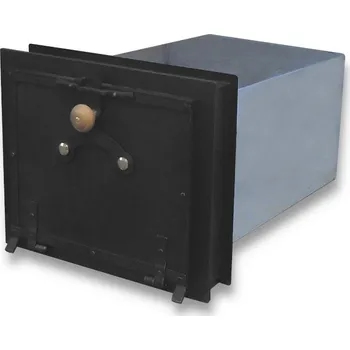 Vestavná trouba Rustikální masivní trouba s nerezovým obalem