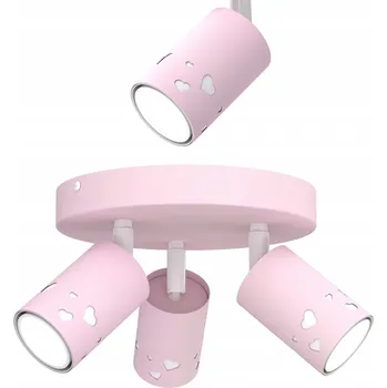 Stropní svítidlo Moonlight GU10 růžové