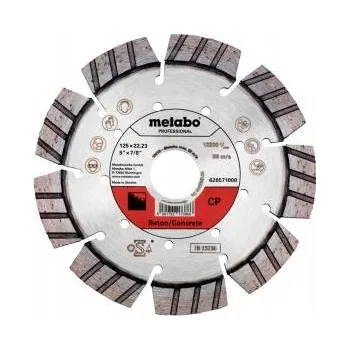 Řezný kotouč METABO Diamantový řezný kotouč Dia-TS 115x22.23 mm - CP, Beton, Profesionál