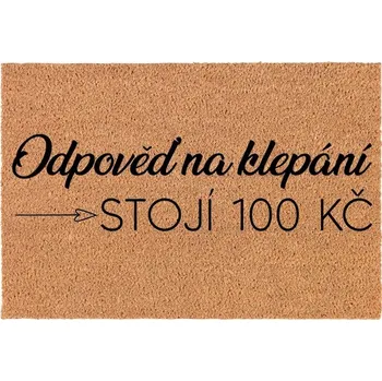 Rohožka Kokosová vstupní rohožka do domu Veselý Dárek Cena odpovědi 100