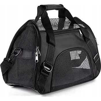 přepravka pro zvíře Přepravka pro psa Okazeo černá M 25 cm x 52 cm x 31 cm