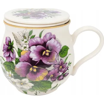 Hrnek Mieroszów Bratki keramika 430 ml