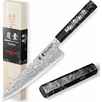 Kuchyňský nůž Dellinger Nůž Chef/Gyuto 215 mm Carbon Fiber Octagon®