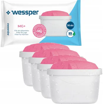 Filtrační konvice 4x Wessper Filtr AquaMax MG+ hořčík do konvice Dafi Brita, náhrada