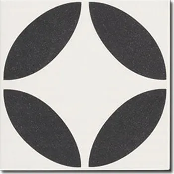 Dlažba Protiskluzové bílo-černé dlaždice MAINZU TRINITY CAVAN 20,0x20,0