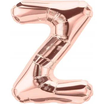 Balónek Fóliový balónek Písmeno "Z" růžovo-zlatý 82 cm