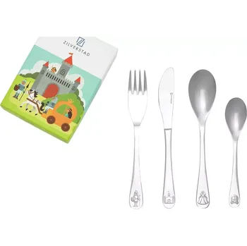 Příbor ZILVERSTAD Dětský příbor Rytíři a Princezny, sada 4 ks