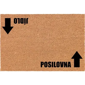 Rohožka Kokosová Vstupní Rohožka Dekorativní | Veselý Dárek Posilovna 60x40 cm