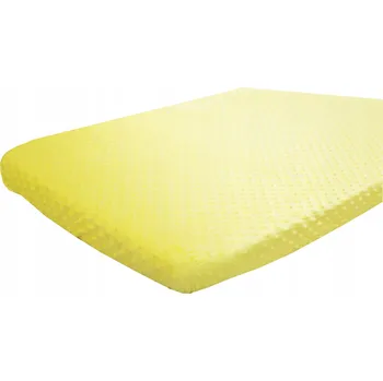 Prostěradlo PROSTĚRADLO S GUMOU MINKY DO POSTÝLKY 120X60 NA MATRACE ŽLUTÉ