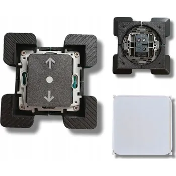 vypínač SPÍNAČ ŽALUZIÍ ŠEDÝ OVLADAČ ROLETY QUADRA