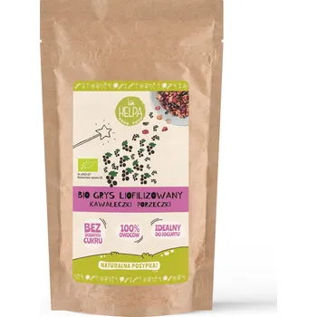 Sušená potravina Helpa BIO lyofilizovaná krupice s kousky rybízu 20g