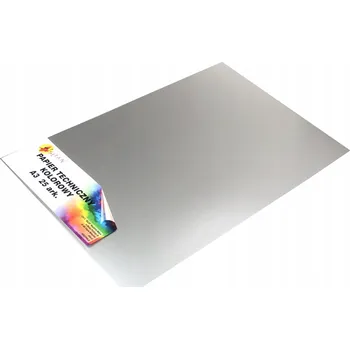 Kancelářský papír Barevný technický papír A3 stříbrný 25 listů