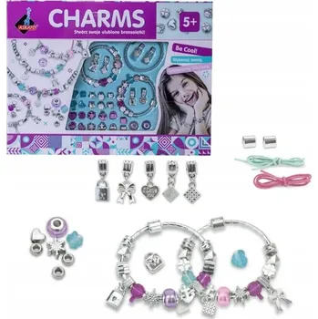 dětská sada na výrobu šperků Sada na výrobu NÁRAMKŮ CHARMS náramky DIY 93592