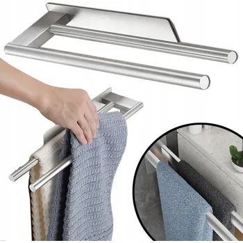 Držák na ručník DRŽÁK NA RUČNÍKY, MONTÁŽ NA ZEĎ, VĚŠÁK NA RUČNÍKY DO KOUPELNY