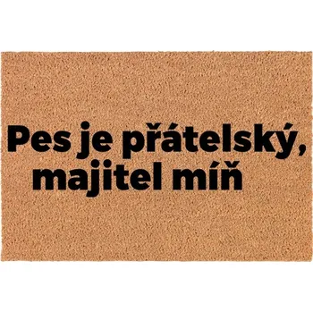 Rohožka Kokosová rohožka vstupní do domu Veselý Dárek Pes je vítán