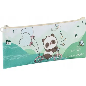 Penál Pouzdro na tužky - penál "CUTE PANDA" 20x10 cm, eko kůže MESHU