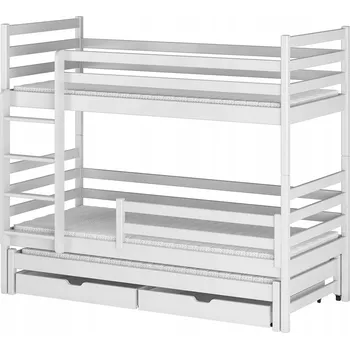 Patrová postel Lano Meble Luk 90x200 cm bílá