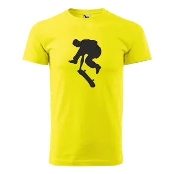 ON-DESIGN Tričko pánské/dětské s SKATEBOARDISTOU Velikost: 134 cm/8 let, Barva: citronová