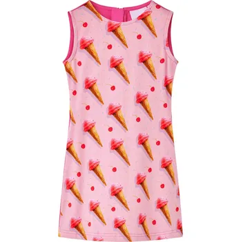Dívčí šaty vidaXL Dětské šaty růžové 128 [14645]