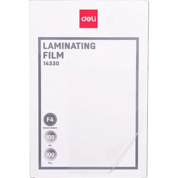 Laminovací fólie Laminovací Fólie Deli A4+ 100MIC rozměry 225 x 340 mm 100 kusů
