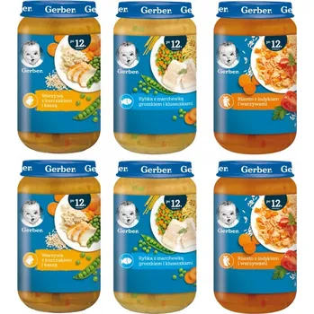 Příkrm Gerber polévka krůta rýže zelenina od 12 měsíců 6 x 250 g
