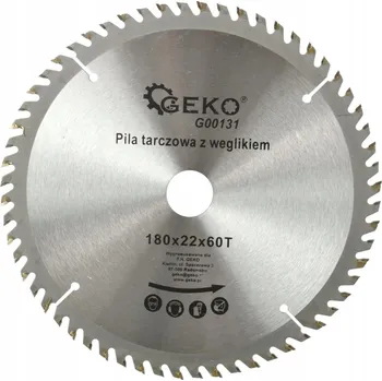 Pilový kotouč Řezný kotouč na dřevo Geko G00131 180 x 22,2 mm