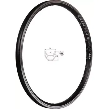 Ráfek na kolo Remerx 20" ráfek Remerx Dragon L-719, 406 x 19, černá počet děr 32