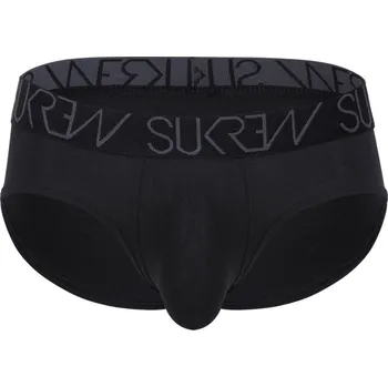 Pánské erotické prádlo Slipy Sukrew Apex Brief Black L, černé pánské slipy