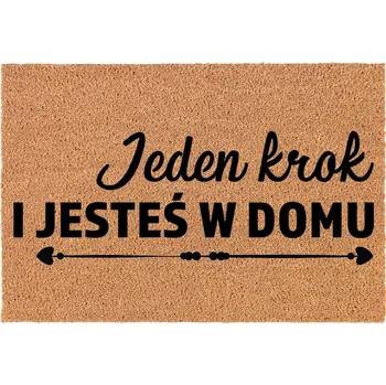 Rohožka KOKOSOVÁ VSTUPNÍ ROHOŽKA DO DOMU DEKORATIVNÍ DÁREK JEDEN KROK 60X40