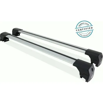 Příčník na automobil Uzamykatelné alu střešní nosiče s plnou lyžinou silver Jaecoo J7, BYD, Mercedes-Benz EQA 2022+