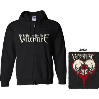 Pánská mikina Bullet For My Valentine - mikina s kapucí a zipem 3