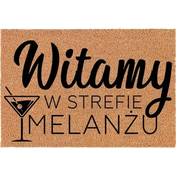Rohožka KOKOSOVÁ VSTUPNÍ ROHOŽKA DO DOMU DEKORATIVNÍ | DÁREK ZÓNA MELANŽE