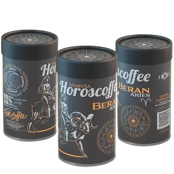 Nápoj Fixi Horoscoffee – Beran – káva dle znamení horoskopu zrnková / papírová tuba / 500 g