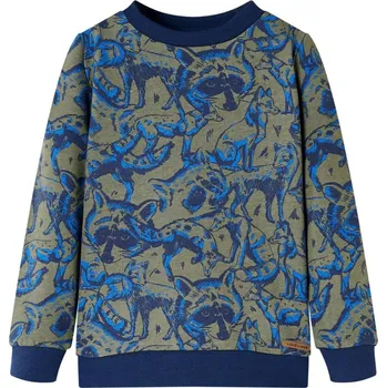 Chlapecká mikina vidaXL Dětská mikina khaki 128 [13332]