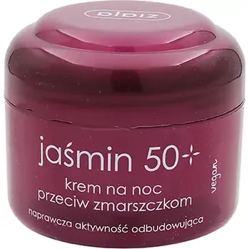 Pleťový krém Ziaja Jasmine Night Skin Cream 50+ protivráskový noční krém 50+ 50 m