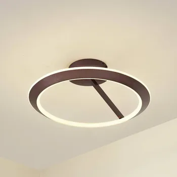 Lucande LED stropní svítidlo Eldra, kávově hnědá, Ø 55 cm, CCT - Stropní držák – Ø 18 cm, výška 3,5 cm káva hnědá, bílá 1 x 35 W LED - Doprava zdarma