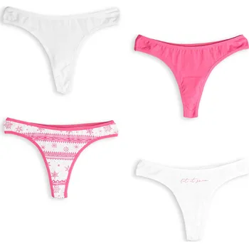 Kalhotky GATE Balení 4 tango kalhotek s vánočním motivem 40 625-1265/65