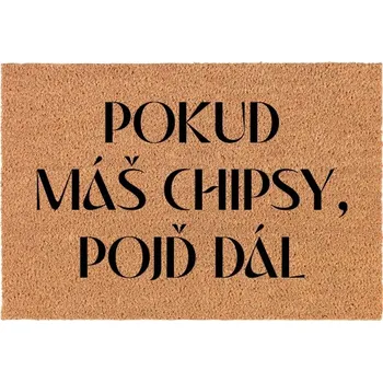 Rohožka Kokosová Vstupní Rohožka Dekorativní | Veselý Dárek Máš Hranolky
