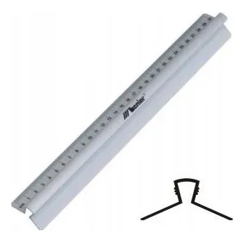 pravítka Hliníkové pravítko s úchytem Leniar 15 cm