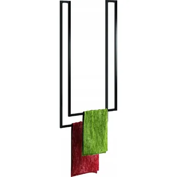 Věšák Stropní věšák na ručníky, dvojitý reling, loft styl ANTRACIT
