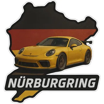 Samolepicí dekorace na vozidlo SAMOLEPKA na auto | Legendární německá závodní dráha NURBURGRING