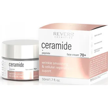 Pleťový krém Zklidňující pleťový krém Revers Cosmetics Ceramidy + Peptidy 70+ den a noc 50 ml