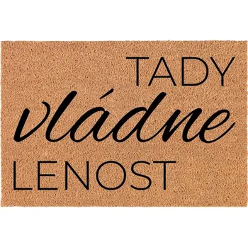Rohožka Kokosová Vstupní Rohožka Dekorativní Veselý Dárek Lenost Vládne