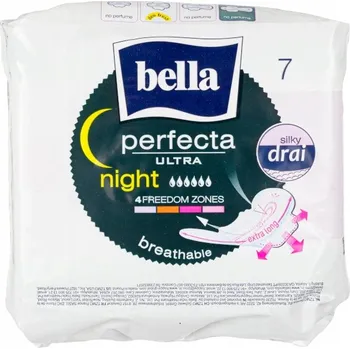 Menstruační vložka Bella Perfecta Ultra Night Vložky silky drai 7 ks