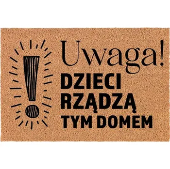 Rohožka KOKOSOVÁ VSTUPNÍ ROHOŽKA DO DOMU DEKORATIVNÍ | DÁREK DĚTI VLÁDNOU