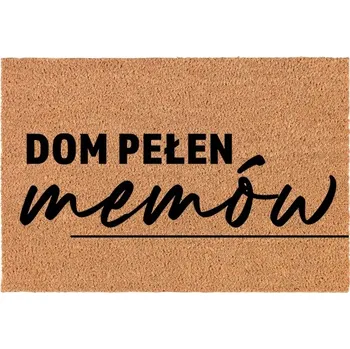 Rohožka KOKOSOVÁ VSTUPNÍ ROHOŽKA DO DOMU DEKORATIVNÍ | DÁREK PLNÁ MEMŮ