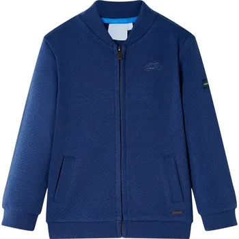 Chlapecká mikina vidaXL Dětská mikina na zip námořnicky modrá 92 [12139]