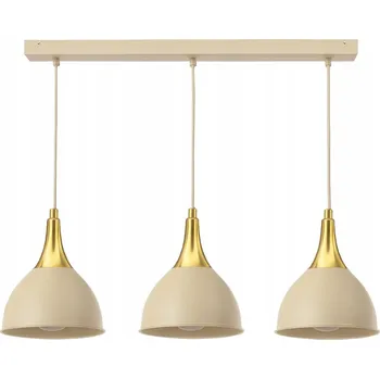 VELKÉ ZÁVĚSNÉ STROPNÍ SVÍTIDLO MODERNÍ LUSTR LOFT BÉŽOVÁ KAŠMÍR LED