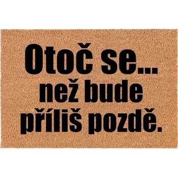 Rohožka Kokosová rohožka vstupní dekorativní | Veselý Dárek Otoč se 60x40cm